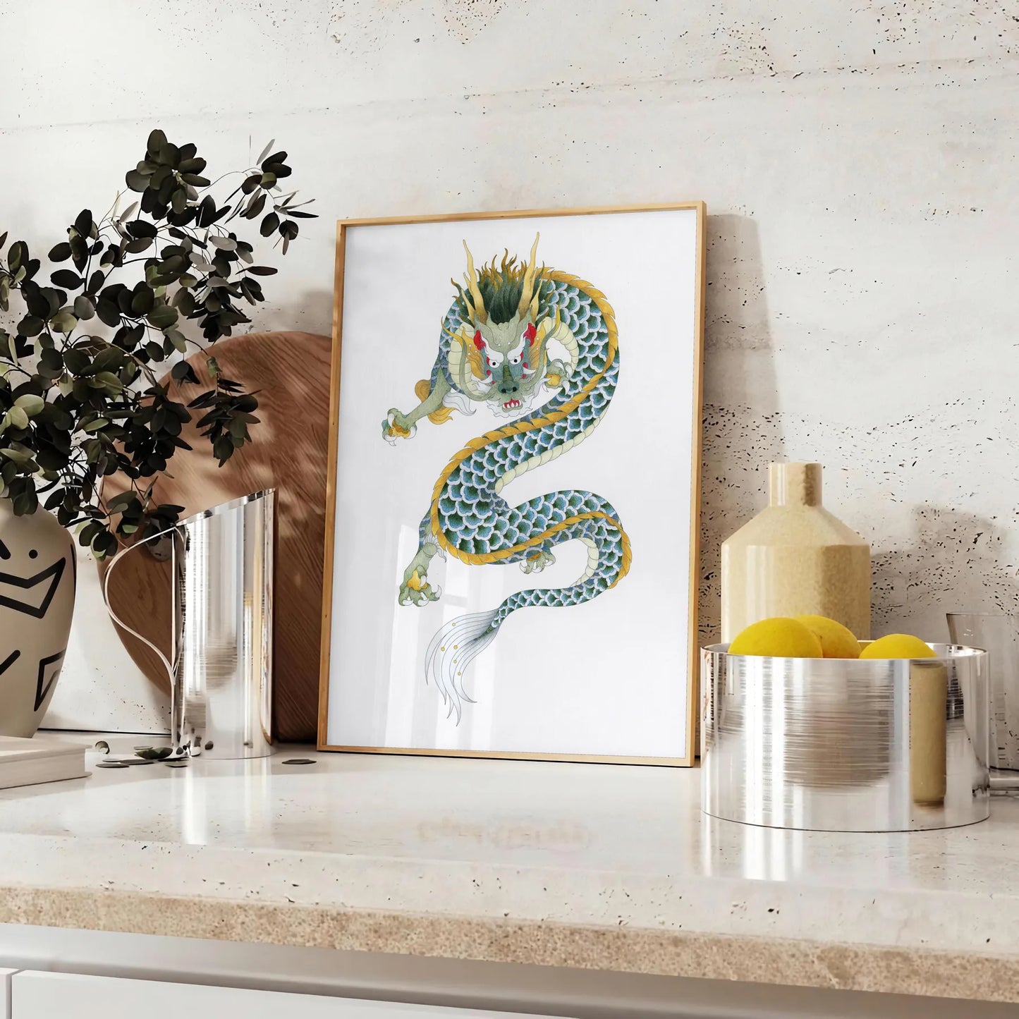 space Vintage Japanese Bird Poster elegant green white hues exquisite wall art timeless appeal perfect gift personal decor various sizes A4 cm A0 lovers collectors